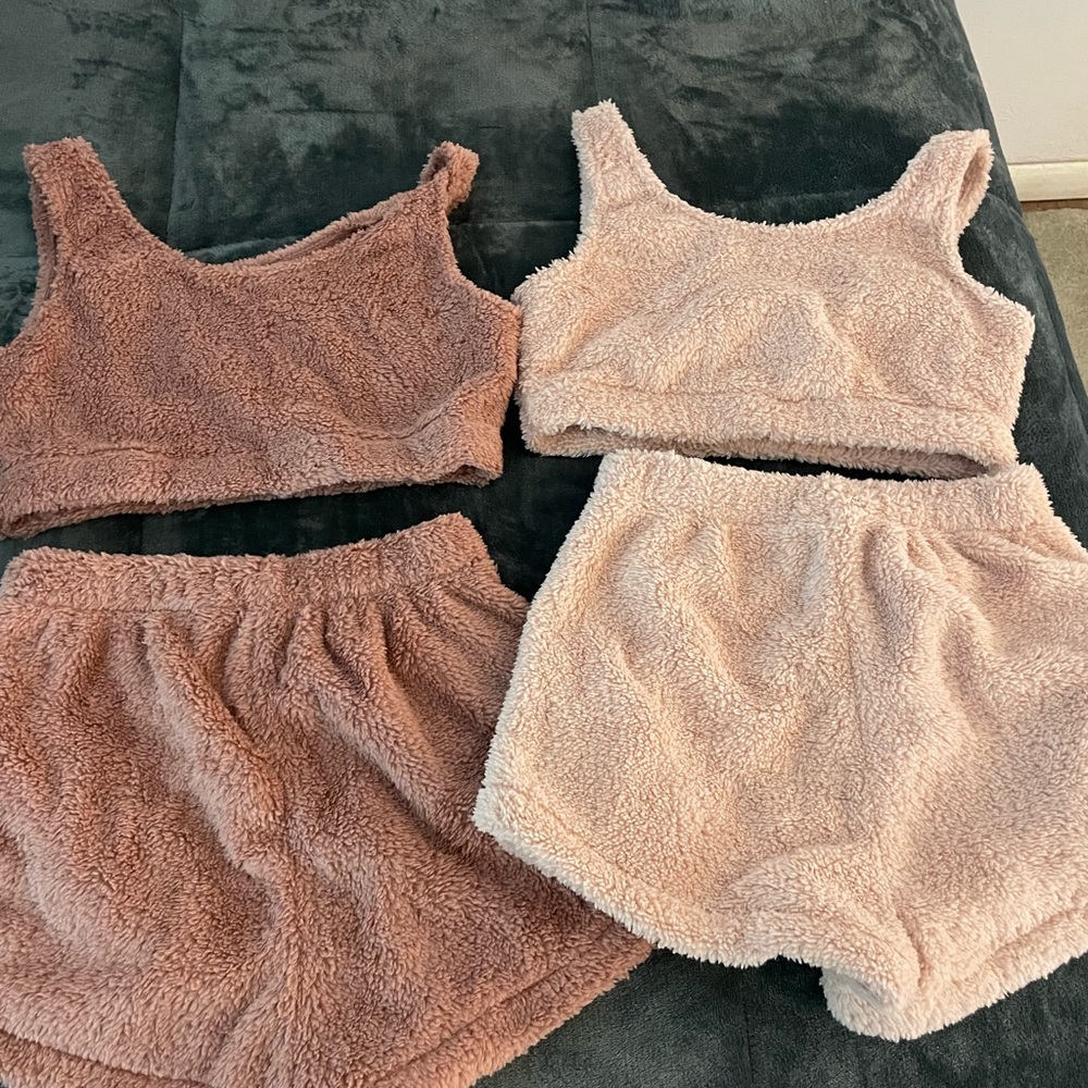 Soft fuzzy lounge wear